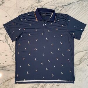 Bonobos Limited Edition Cocktail-Print Performance Golf‎ Polo – Men's Size Large